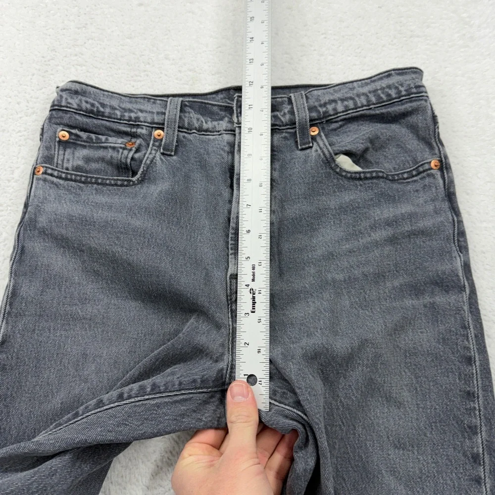 Levis Premium 501 Original Fit Gray‎ Distressed Straight Leg Jeans W29 L28 29502